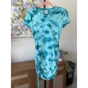 Victoria's Secret PINK Terry Cloth Blue Mini Dress Cover Up Size XS